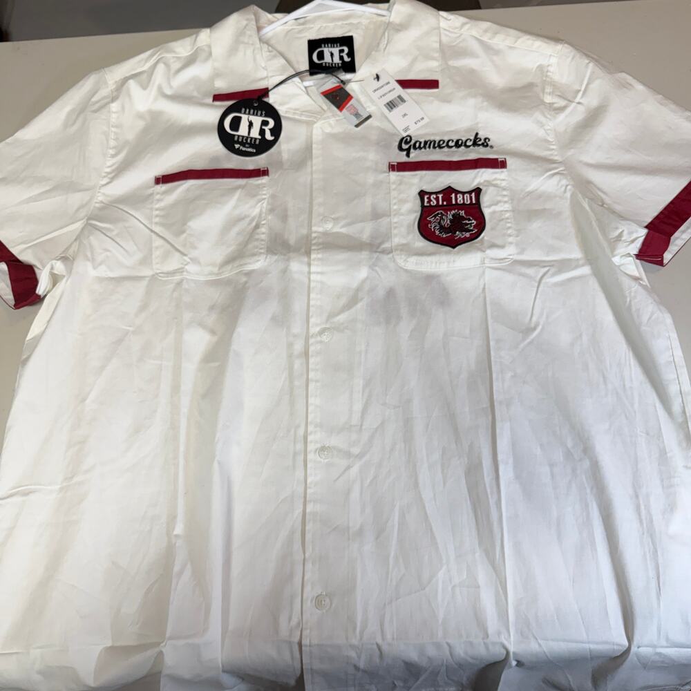 South Carolina Gamecocks Darius Rucker Buttoned Casual Embroidered Shirt XXL NWT